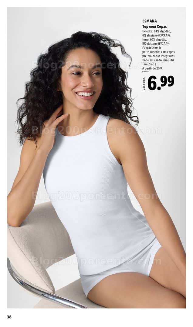 Antevisão Folheto LIDL Esmara Primavera Promoções de 20 abril a 6 julho