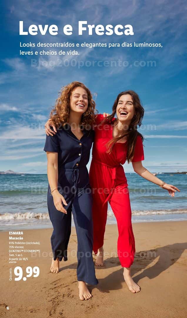 Antevisão Folheto LIDL Esmara Primavera Promoções de 20 abril a 6 julho