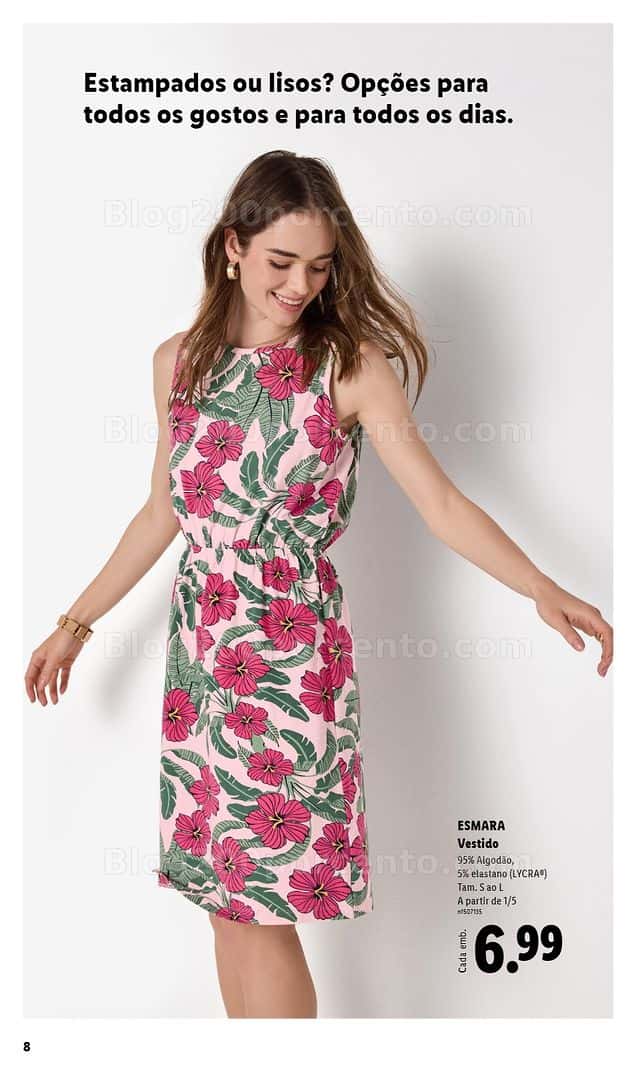 Antevisão Folheto LIDL Esmara Primavera Promoções de 20 abril a 6 julho