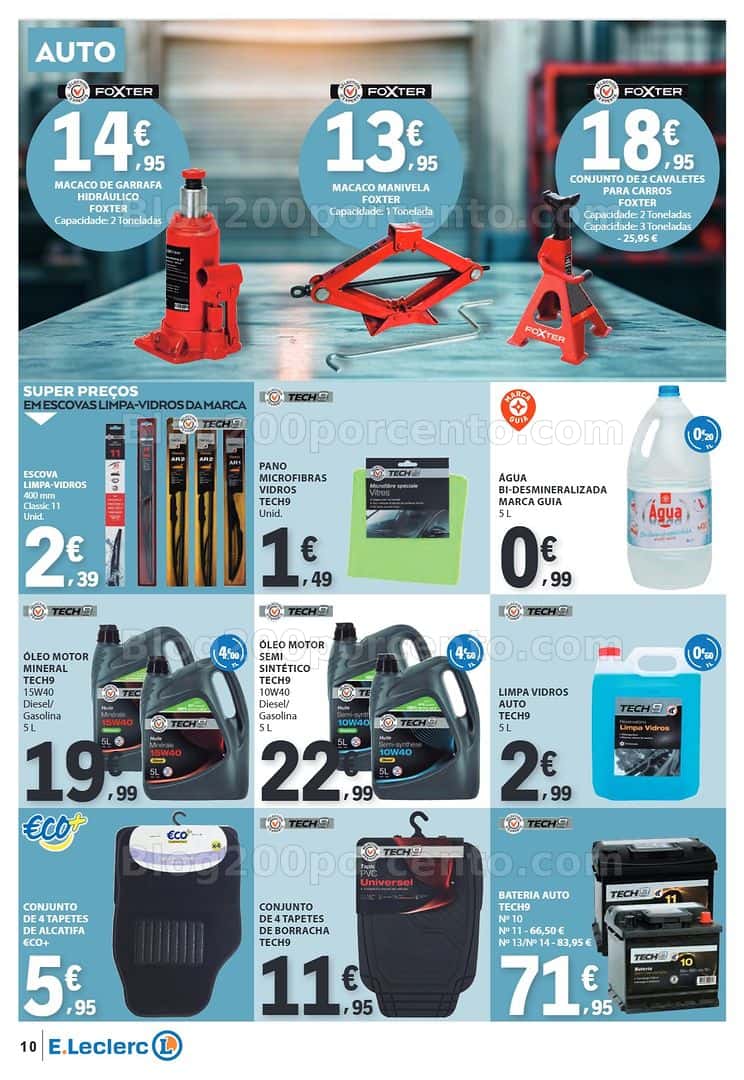 Antevisão Folheto E-LECLERC Bazar Promoções de 9 a 22 abril