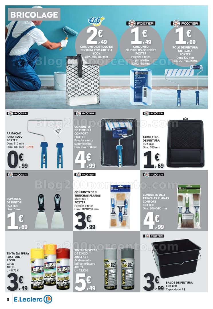 Antevisão Folheto E-LECLERC Bazar Promoções de 9 a 22 abril