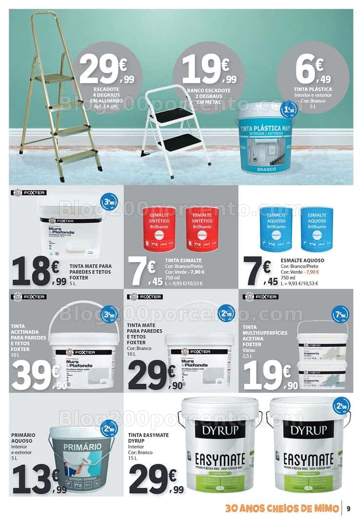 Antevisão Folheto E-LECLERC Bazar Promoções de 9 a 22 abril