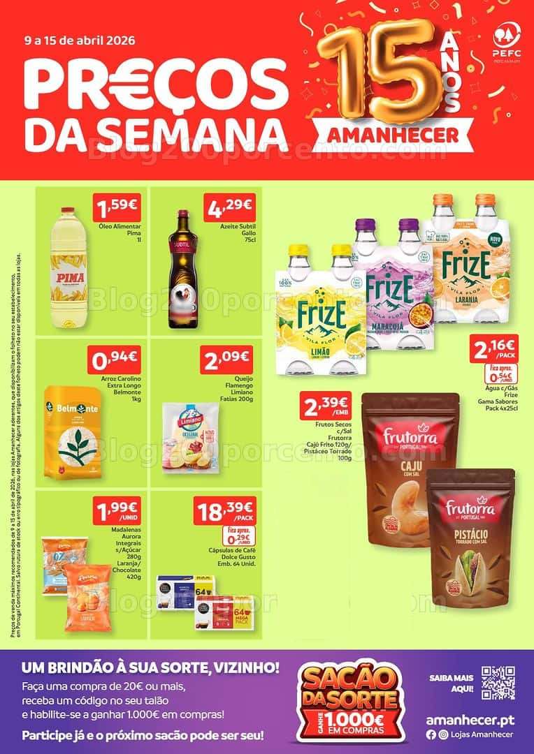 Antevisão Folheto AMANHECER Promoções de 9 a 15 abril