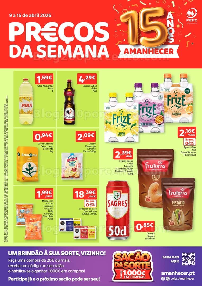 Antevisão Folheto AMANHECER Promoções de 9 a 15 abril