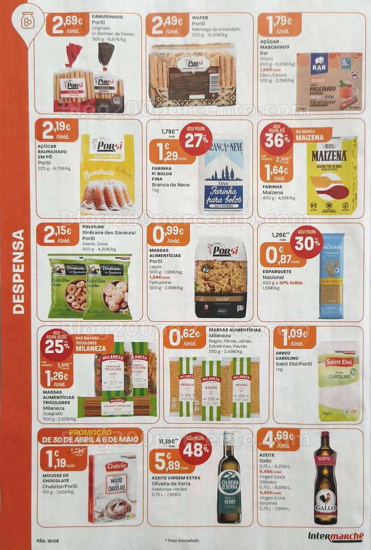 Antevisão Folheto INTERMARCHÉ Promoções de 30 abril a 6 maio