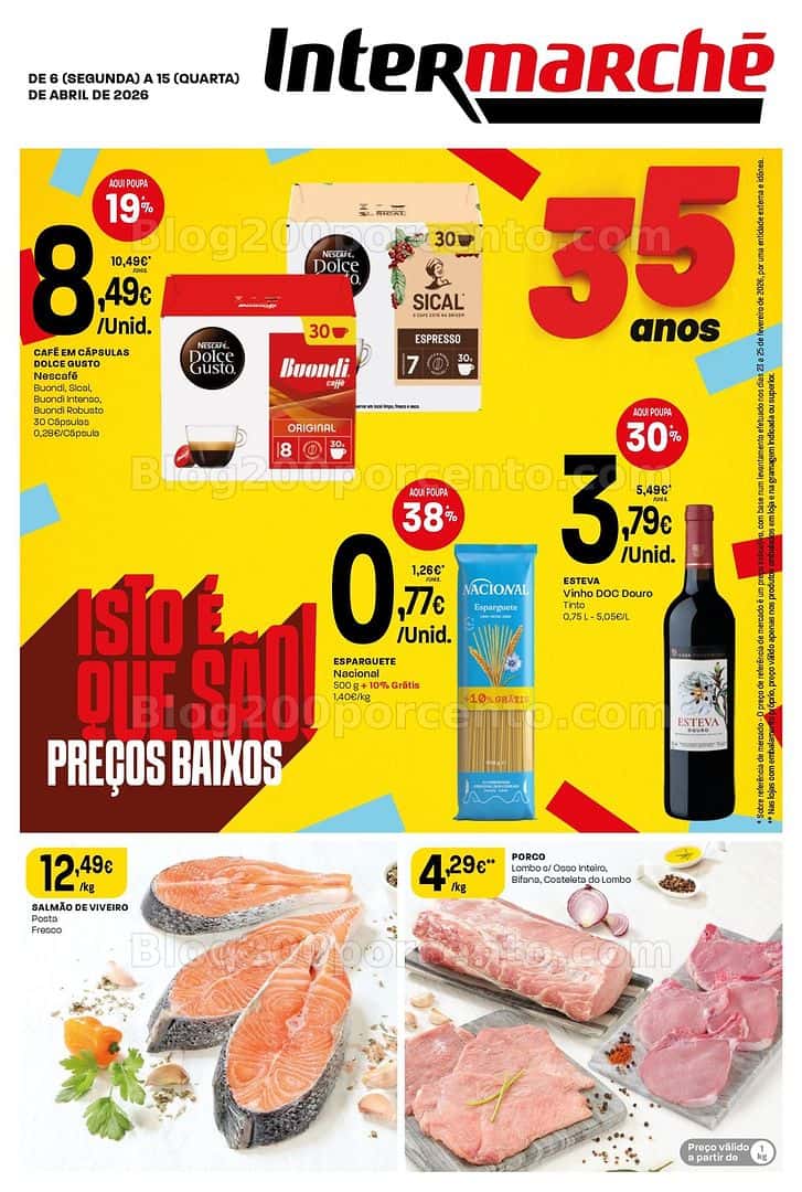 Antevisão Folheto INTERMARCHÉ Super Promoções de 6 a 15 abril