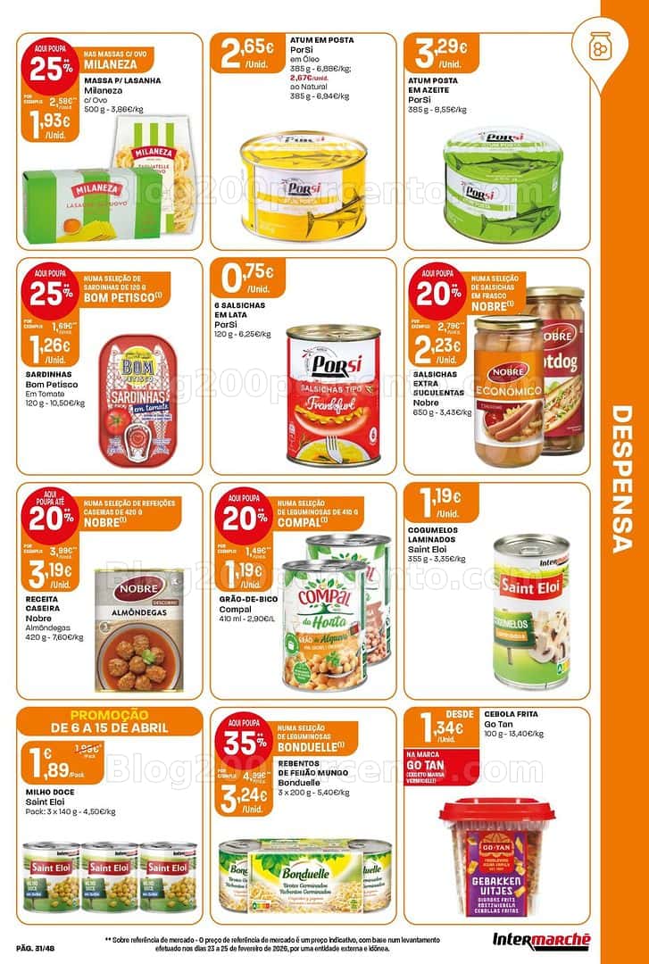 Antevisão Folheto INTERMARCHÉ Super Promoções de 6 a 15 abril