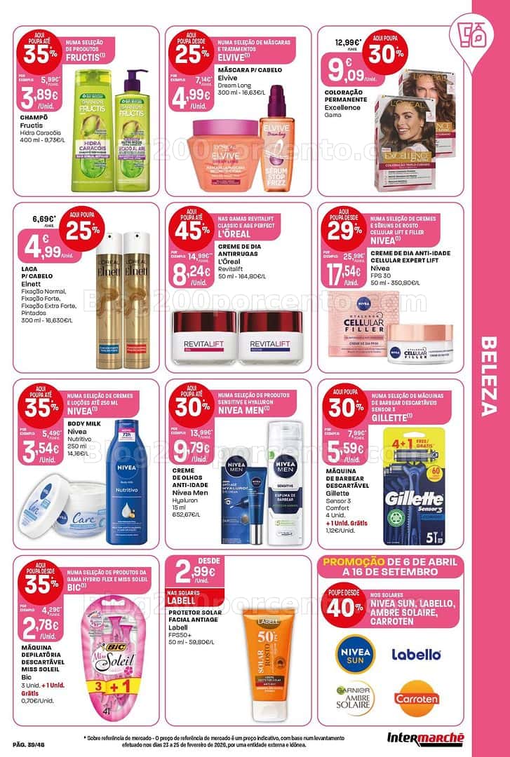 Antevisão Folheto INTERMARCHÉ Super Promoções de 6 a 15 abril