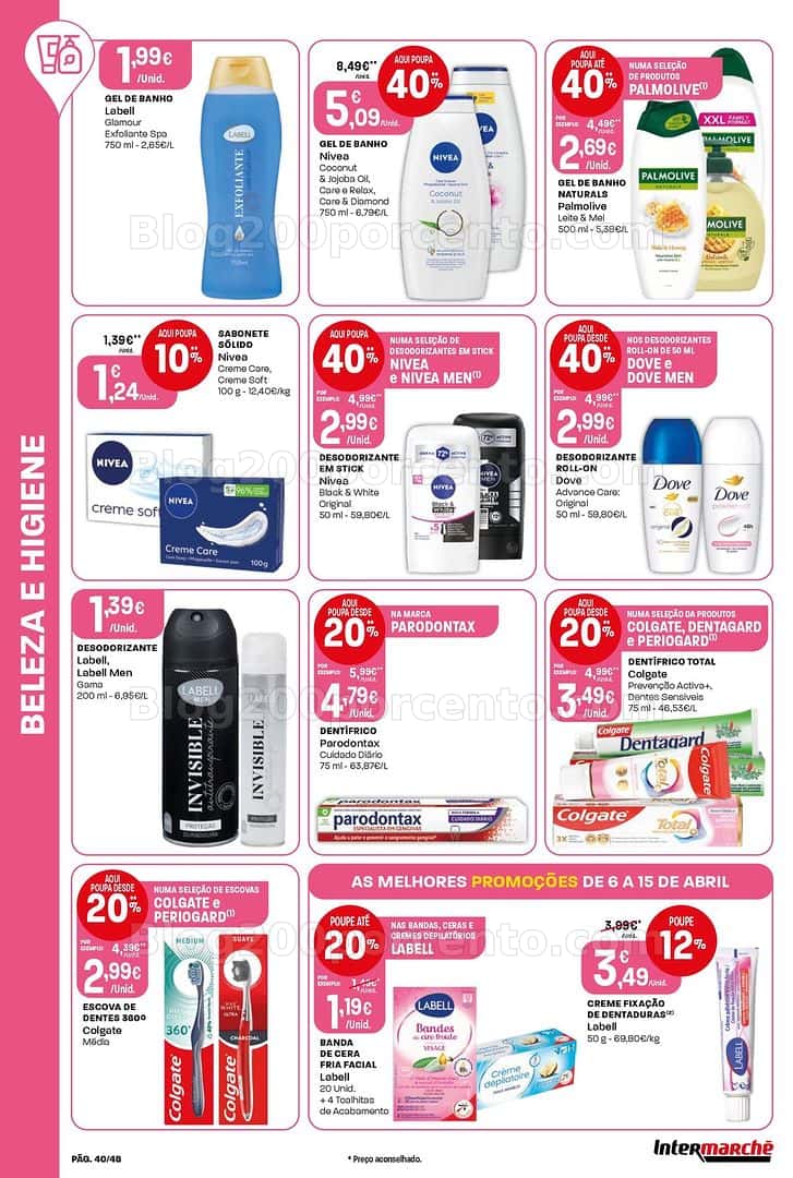 Antevisão Folheto INTERMARCHÉ Super Promoções de 6 a 15 abril