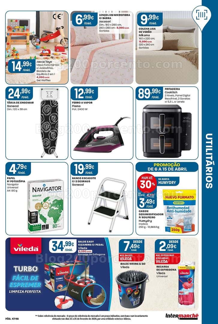 Antevisão Folheto INTERMARCHÉ Bazar Promoções de 6 a 15 abril