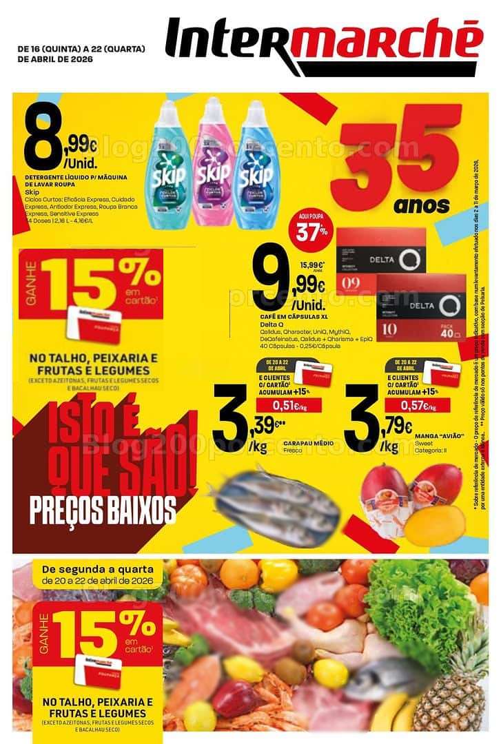 Antevisão Folheto INTERMARCHÉ Contact Promoções de 16 a 22 abril