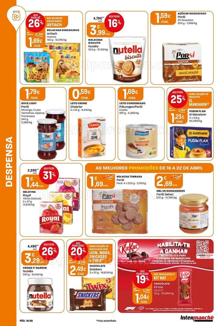 Antevisão Folheto INTERMARCHÉ Contact Promoções de 16 a 22 abril