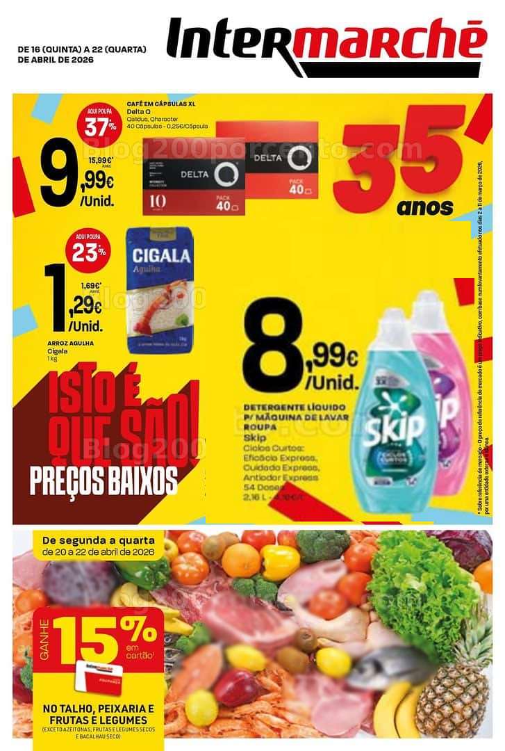 Antevisão Folheto INTERMARCHÉ Mini Promoções de 16 a 22 abril
