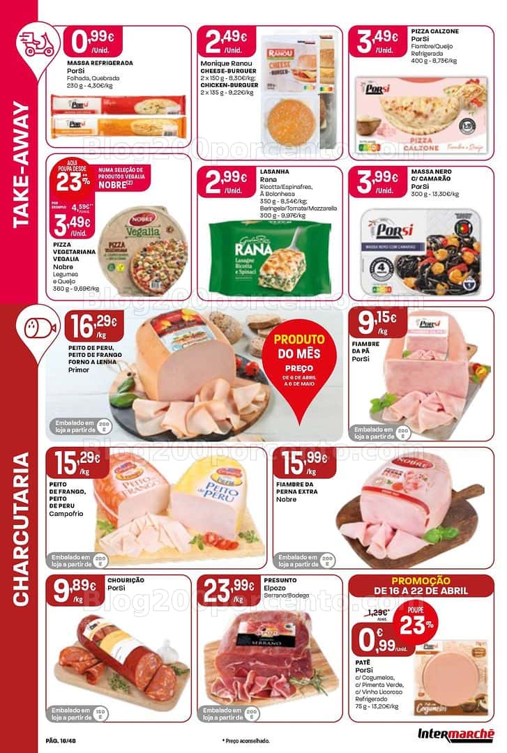 Antevisão Folheto INTERMARCHÉ Super Promoções de 16 a 22 abril