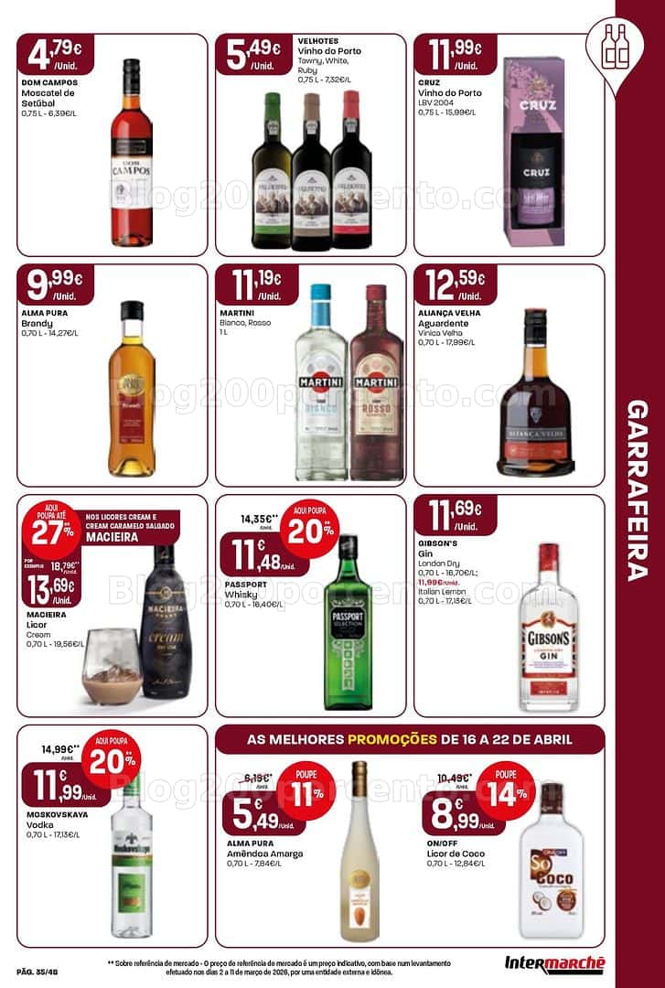 Antevisão Folheto INTERMARCHÉ Super Promoções de 16 a 22 abril