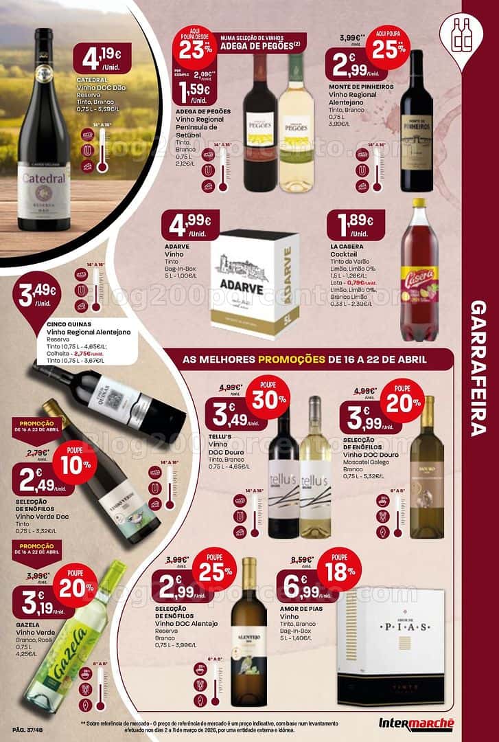 Antevisão Folheto INTERMARCHÉ Super Promoções de 16 a 22 abril