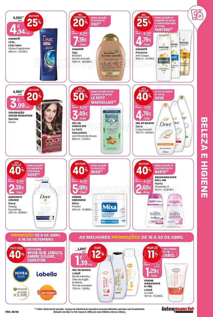 Antevisão Folheto INTERMARCHÉ Super Promoções de 16 a 22 abril