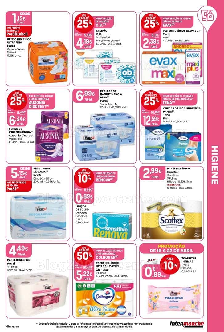 Antevisão Folheto INTERMARCHÉ Super Promoções de 16 a 22 abril