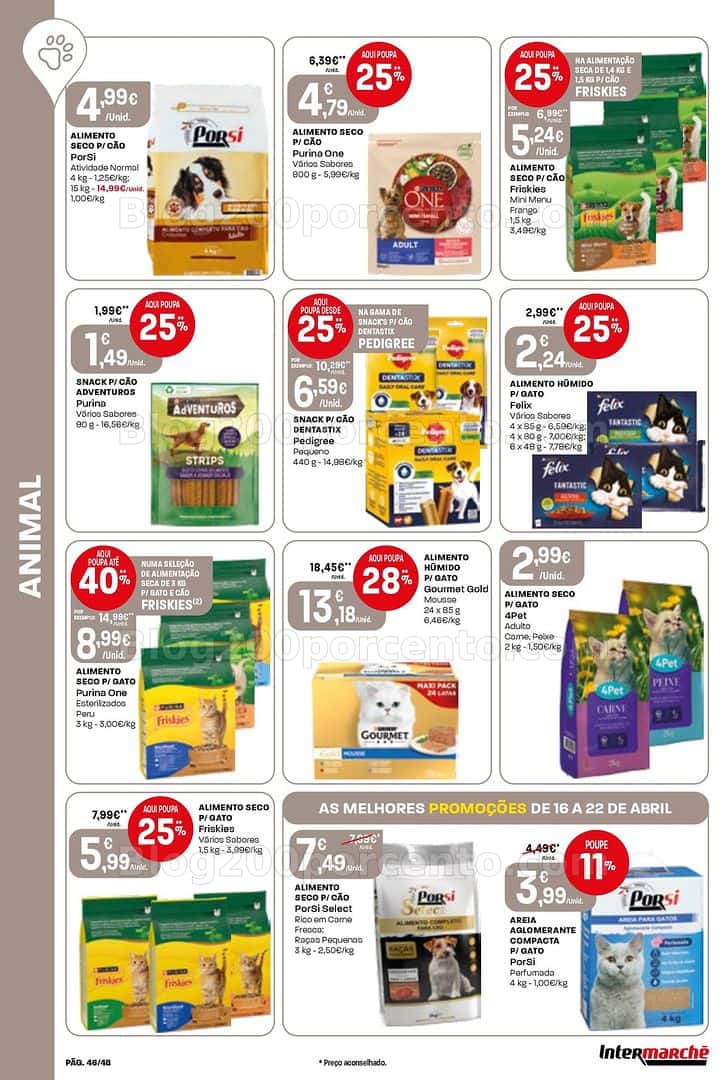 Antevisão Folheto INTERMARCHÉ Super Promoções de 16 a 22 abril