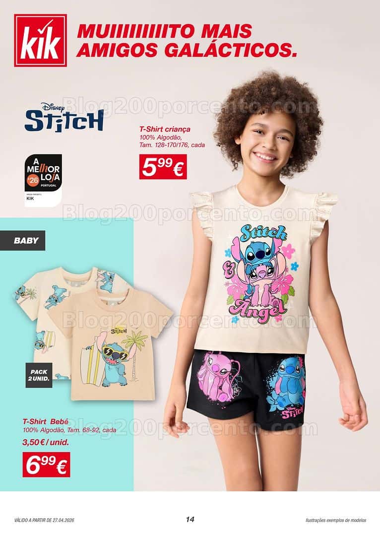Antevisão Folheto KIK Moda Primavera e Verão Promoções a partir de 27 abril