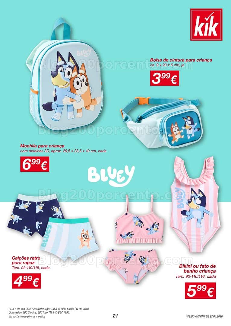 Antevisão Folheto KIK Moda Primavera e Verão Promoções a partir de 27 abril