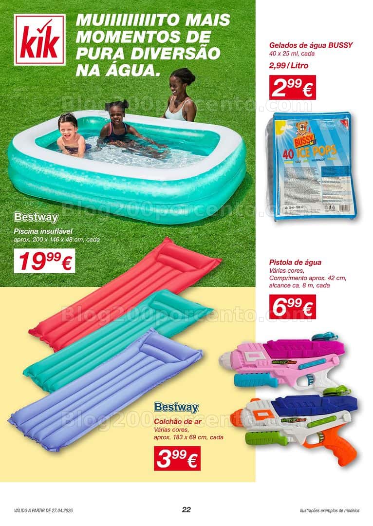 Antevisão Folheto KIK Moda Primavera e Verão Promoções a partir de 27 abril