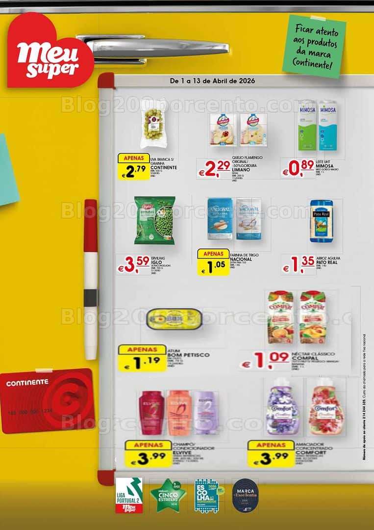 Antevisão Folheto MEU SUPER Promoções de 1 a 13 abril