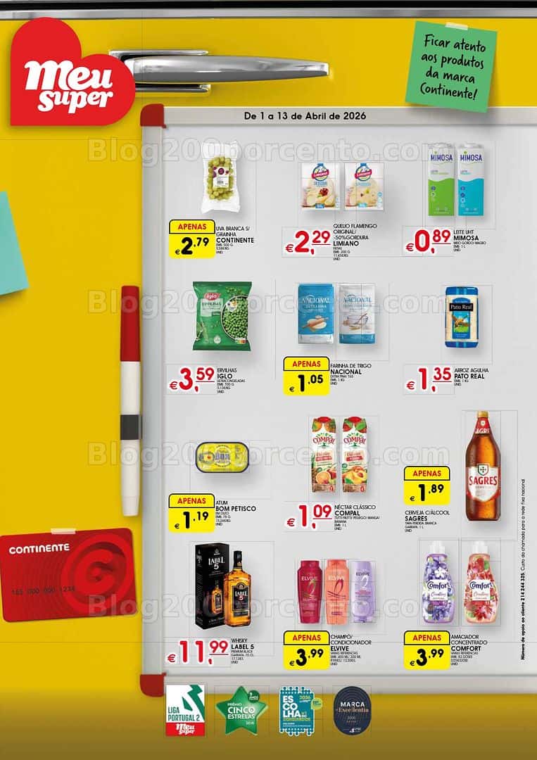 Antevisão Folheto MEU SUPER Promoções de 1 a 13 abril