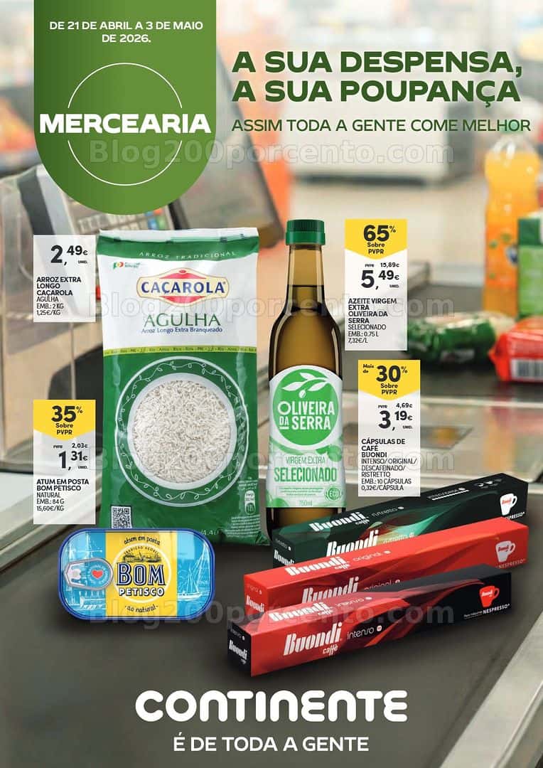 Antevisão Folheto CONTINENTE Especial Mercearia Promoções de 21 abril a 3 maio - Edição Digital