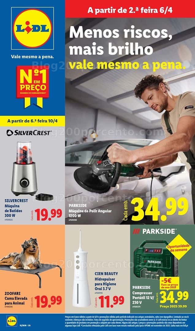 Antevisão Folheto LIDL Bazar Promoções de 6 a 16 abril