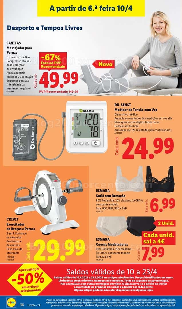 Antevisão Folheto LIDL Bazar Promoções de 6 a 16 abril