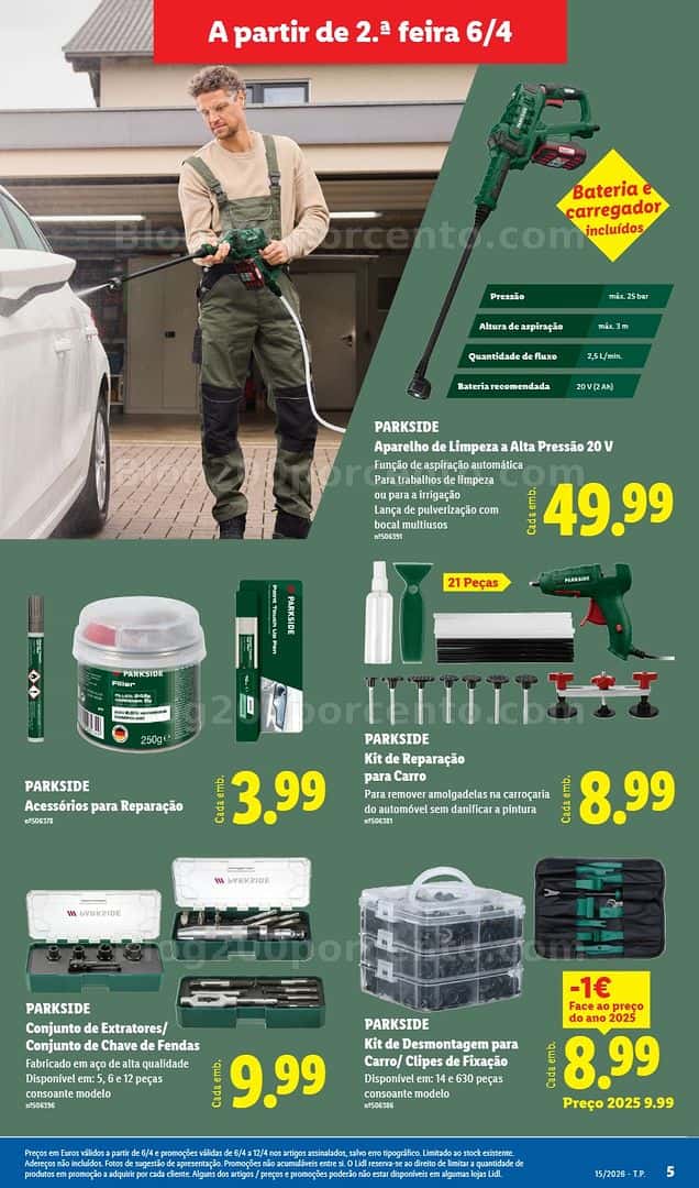 Antevisão Folheto LIDL Bazar Promoções de 6 a 16 abril
