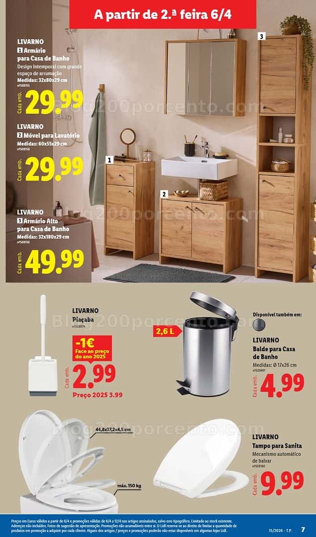 Antevisão Folheto LIDL Bazar Promoções de 6 a 16 abril