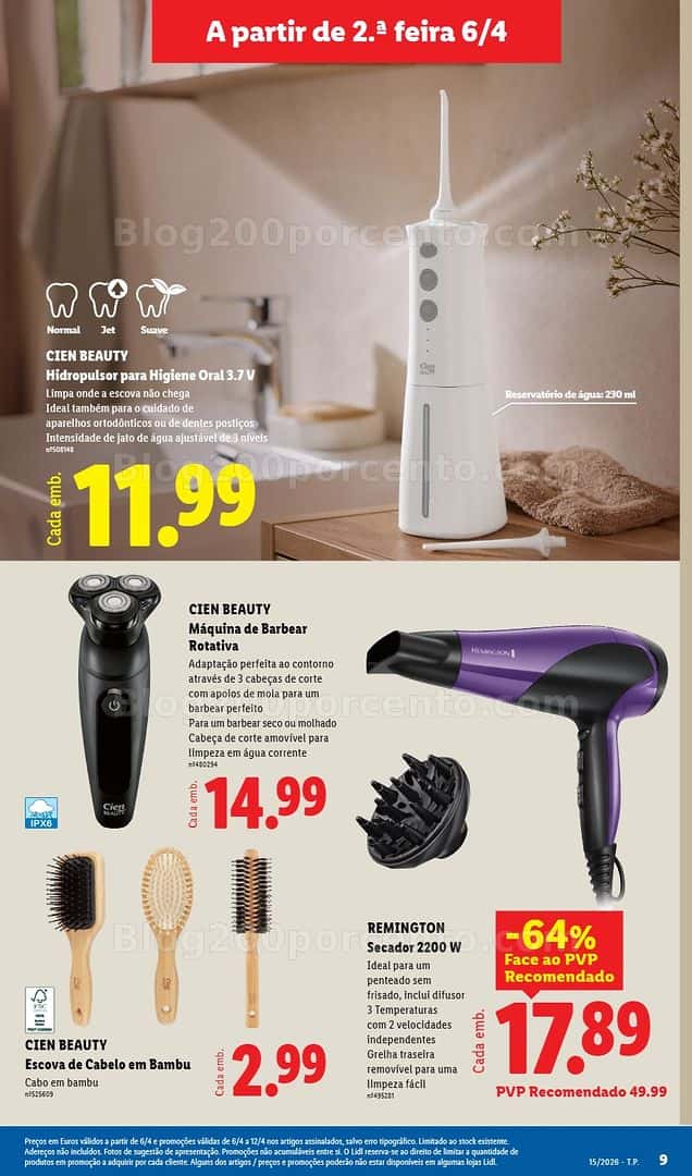 Antevisão Folheto LIDL Bazar Promoções de 6 a 16 abril