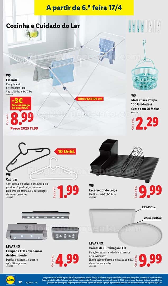 Antevisão Folheto LIDL Bazar Promoções de 13 a 23 abril