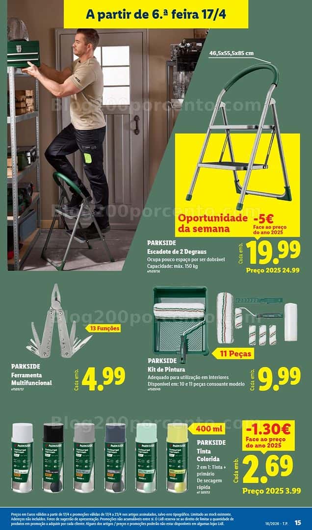 Antevisão Folheto LIDL Bazar Promoções de 13 a 23 abril