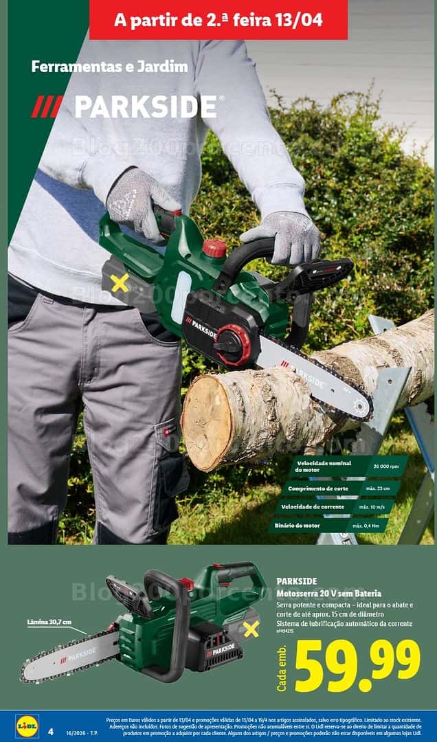 Antevisão Folheto LIDL Bazar Promoções de 13 a 23 abril