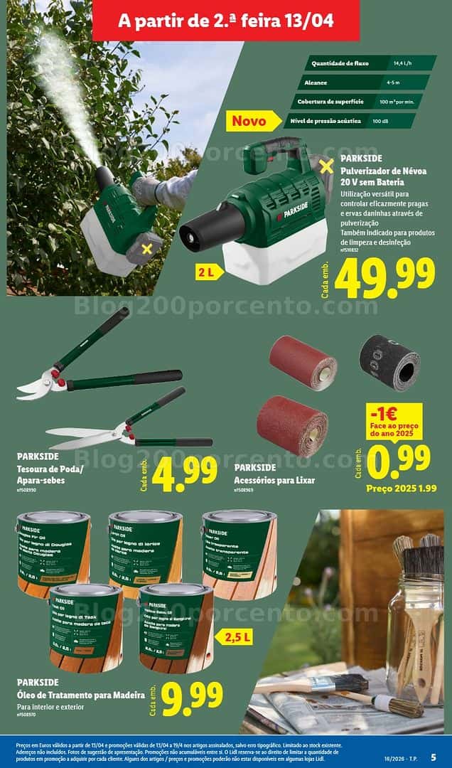 Antevisão Folheto LIDL Bazar Promoções de 13 a 23 abril