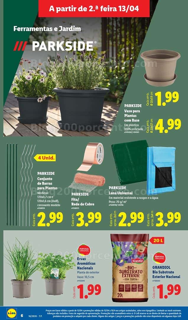 Antevisão Folheto LIDL Bazar Promoções de 13 a 23 abril