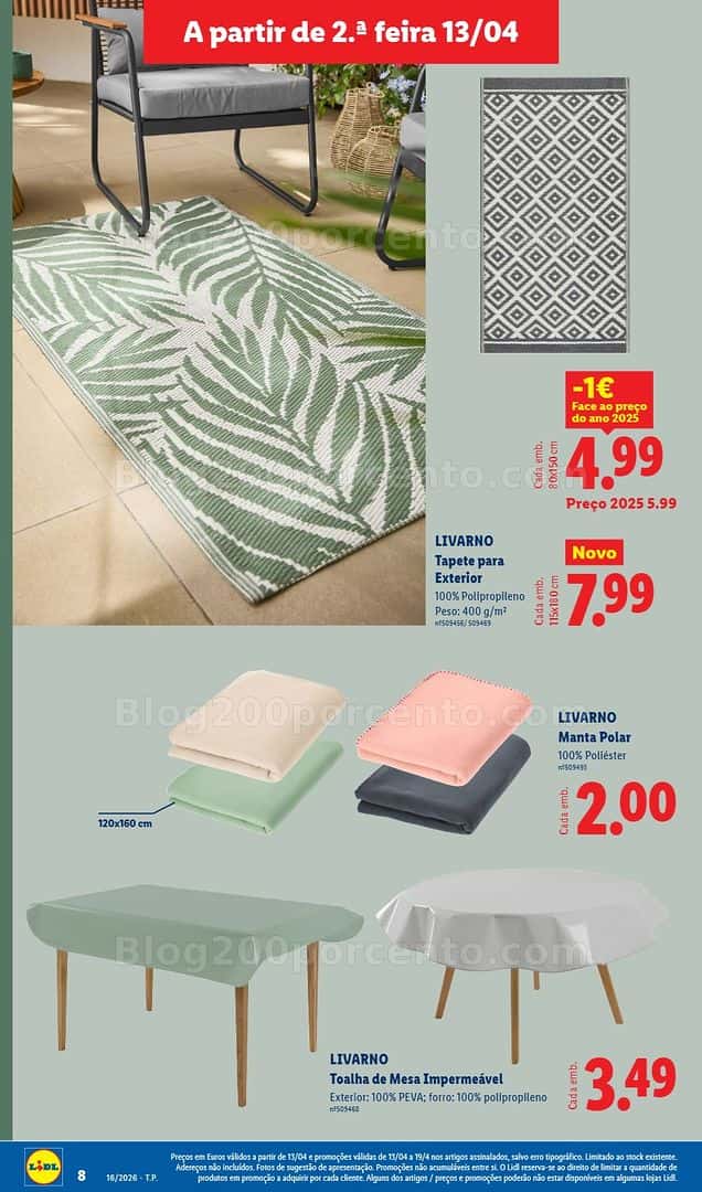 Antevisão Folheto LIDL Bazar Promoções de 13 a 23 abril