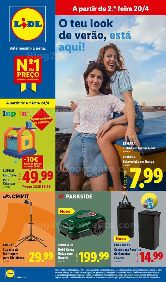 Antevisão Folheto LIDL Bazar Promoções de 20 a 30 abril