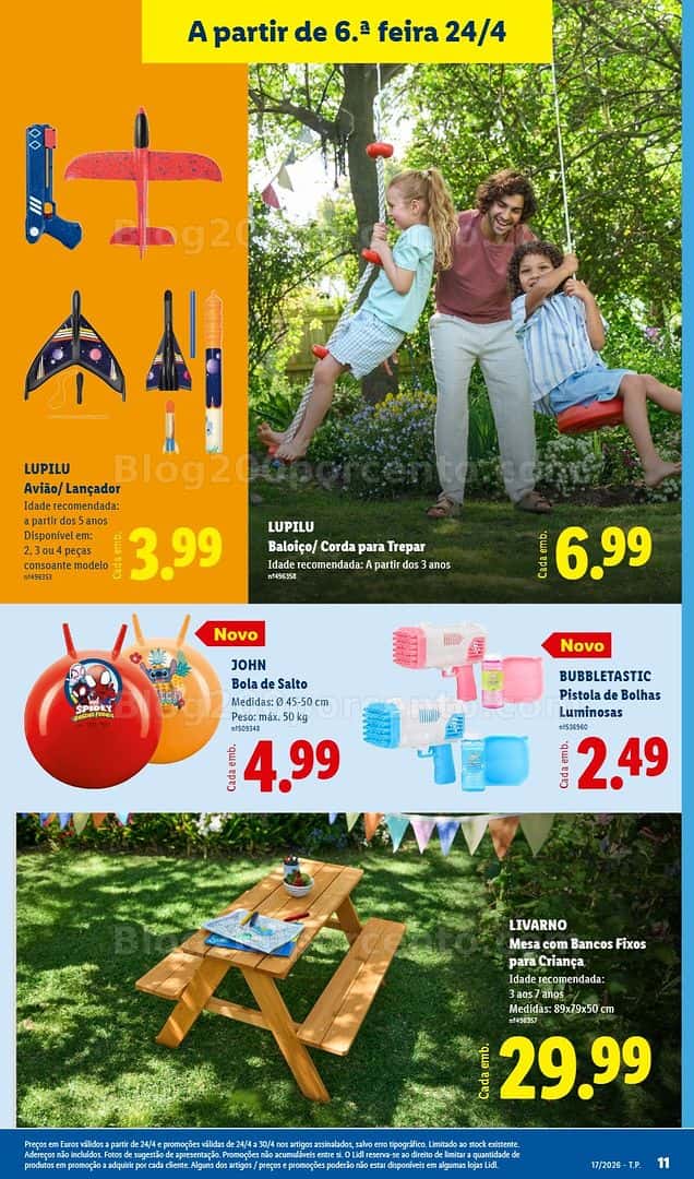 Antevisão Folheto LIDL Bazar Promoções de 20 a 30 abril