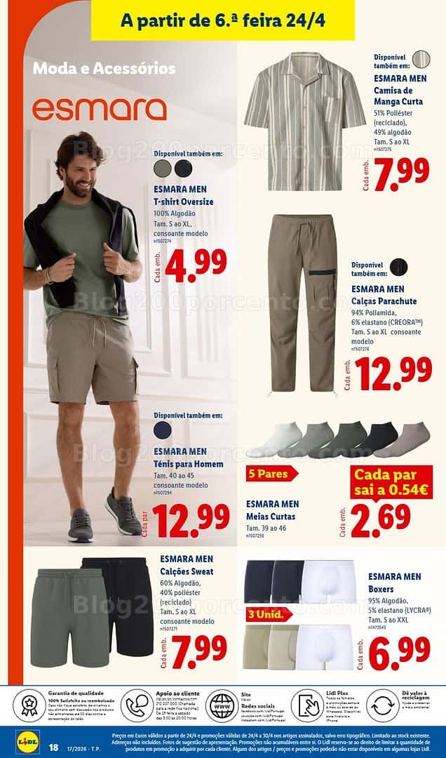 Antevisão Folheto LIDL Bazar Promoções de 20 a 30 abril