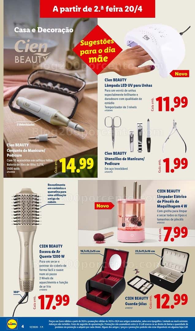 Antevisão Folheto LIDL Bazar Promoções de 20 a 30 abril