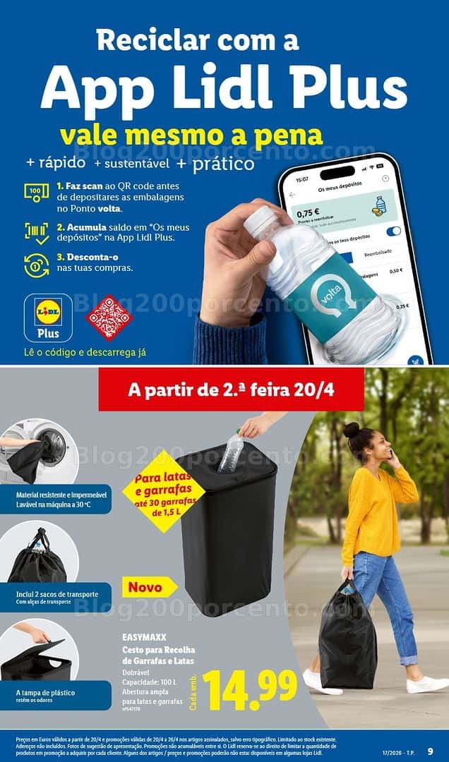 Antevisão Folheto LIDL Bazar Promoções de 20 a 30 abril