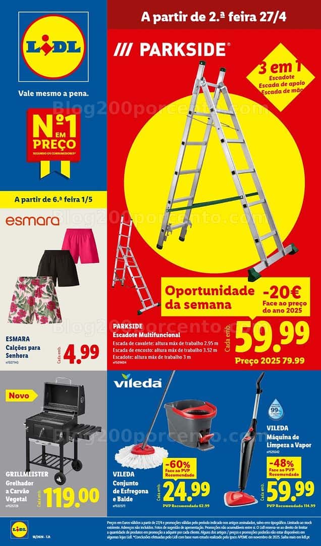 Antevisão Folheto LIDL Bazar Promoções de 27 abril a 3 maio - Edição Digital