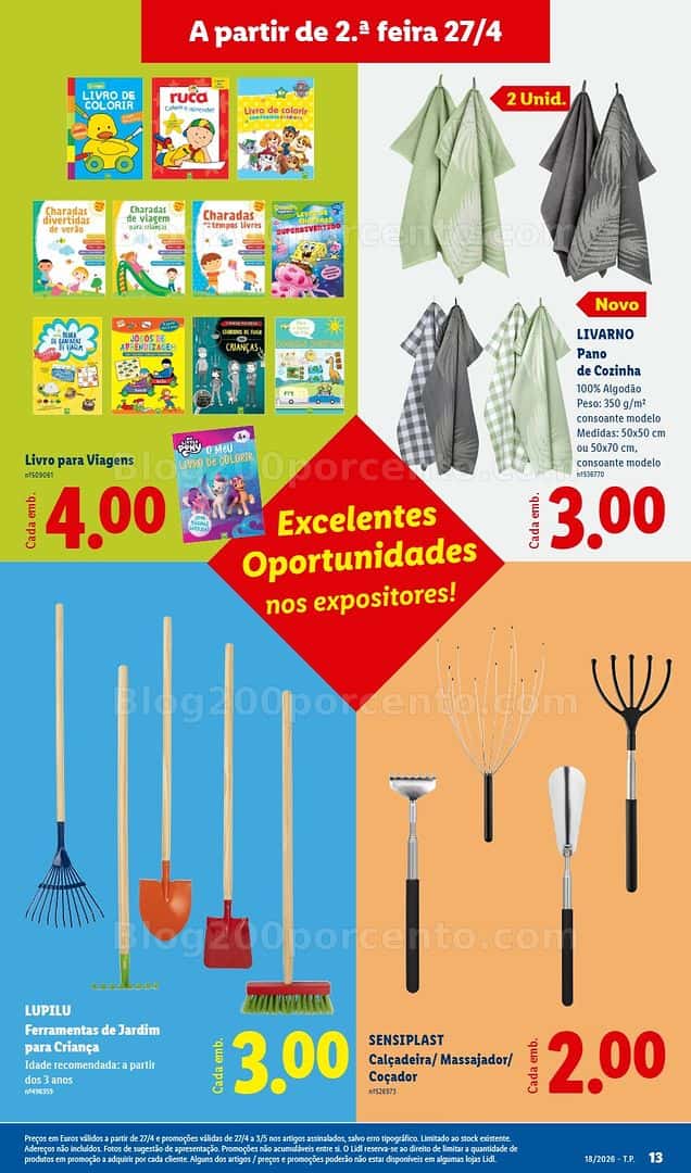Antevisão Folheto LIDL Bazar Oportunidades de 27 abril a 7 maio