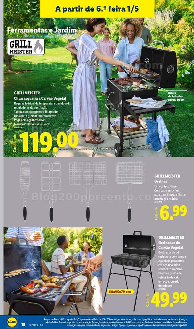 Antevisão Folheto LIDL Jardim e Ar Livre Promoções de 27 abril a 7 maio