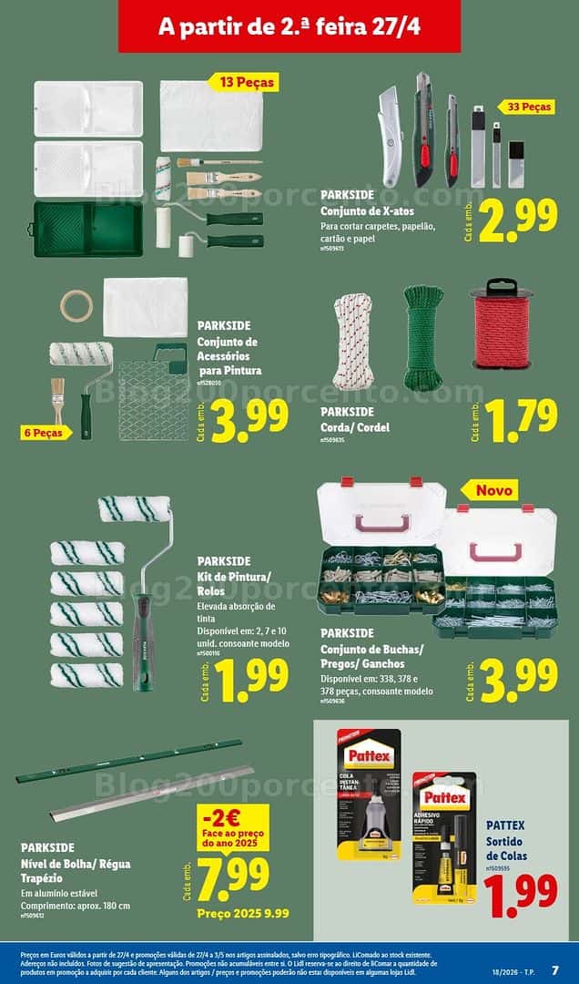 Antevisão Folheto LIDL Bazar Promoções de 27 abril a 3 maio - Edição Digital
