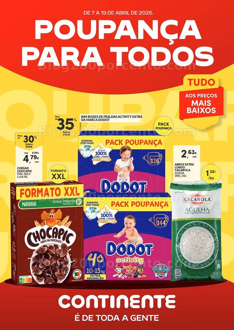 Antevisão Folheto CONTINENTE Especial Poupança Promoções de 7 a 19 abril